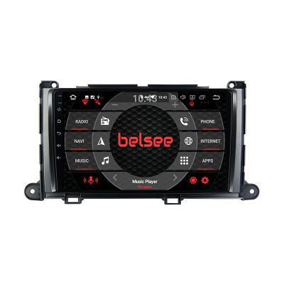 Belsee Aftermarket Android 11 Radio Replacement Car Stereo Upgrade Head Unit GPS Navigation System for Toyota Sienna 2010 2011 2012 2013 2014 2015 Ram 8GB Rom 128GB 9 Inch Touch Screen Multimedia Video Player Wireless Apple Carplay Bluetooth Wifi 4G LTE