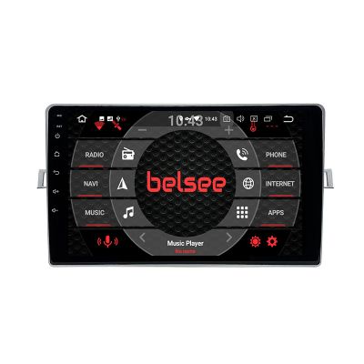 Belsee Best Aftermarket for Toyota Verso 2009-2018 9 inch Touch Screen Wireless Android 10 Auto Apple CarPlay Head Unit Stereo Upgrade Radio Replacement Display GPS Navigation System Audio Video Multimedia Player OBD2 DAB Sat Nav PX6