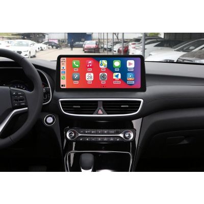 Belsee Best Aftermarket 12.3 inch QLED Touch Screen Car Radio Replacement Stereo Upgrade for 2018 2019 2020 2021 2022 2023 Hyundai ix35 Tucson Android 10 Auto Head Unit Wireless Apple CarPlay GPS Navigation Audio VIdeo Player Multimedia System Wifi Blueto