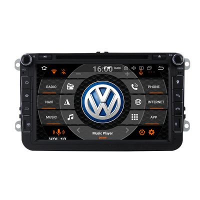 Belsee VW Volkswagen Head Unit Car DVD Player Radio GPS Navigation Android 8.0 Oreo Double Din Octa Core PX5 Ram 4GB Rom 32GB for Passat Golf Jetta Polo Tiguan T5 mk5 EOS Sharan Caddy CC
