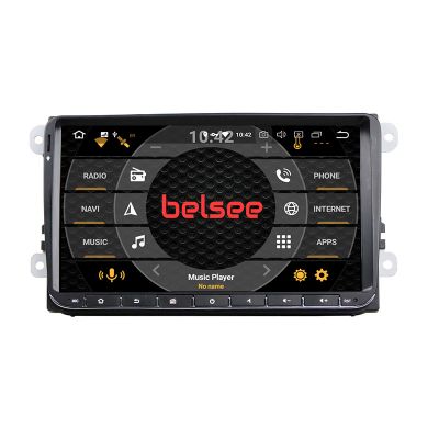 Belsee Best Aftermarket Wireless Apple CarPlay Android 12 Auto Head Unit Car Radio Replacement DAB for Universal VW Volkswagen Jetta Tiguan Golf Polo Passat SEAT Skoda Octavia Plug and Play Stereo Upgrade Ram 8GB Rom 128GB 4G LTE Bluetooth Multimedia Play