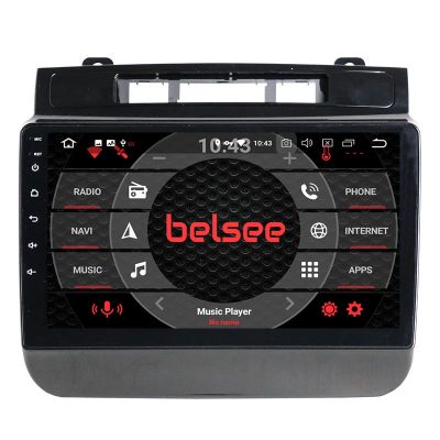 Belsee Best Aftermarket Car DAB Radio Replacement Stereo Upgrade Android 11 Head Unit Auto for VW Volkswagen Touareg 2011-2017 9 inch IPS Touch Screen GPS Navigation System Audio Bluetooth 4G Wireless Apple CarPlay Ram 8GB Rom 128GB DSP Amplifier Sat Nav