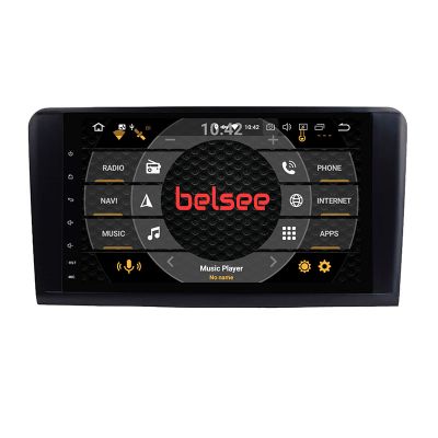 Belsee Best Aftermarket Head Unit Stereo Upgrade for Mercedes Benz ML Class W164 Mercedes-Benz GL-Class X164 2005-2012 Wireless Apple CarPlay Android 10 Auto 9 inch IPS Touch Screen Car Radio Replacement GPS Navigation Audio Multimedia Player Bluetooth