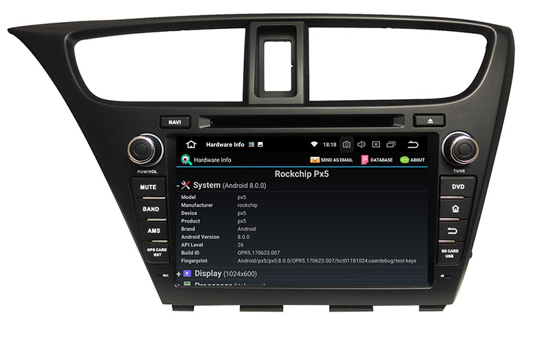 Honda Civic Hatchback android radio 