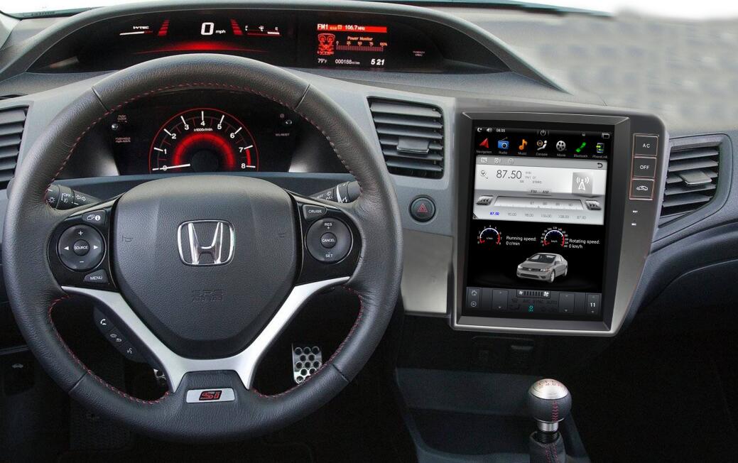 Honda Civic 2012 2013 2014 tesla style radio