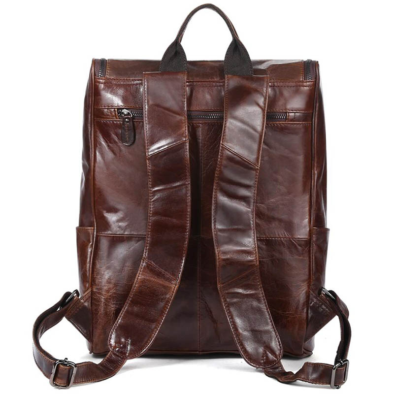 Belsee Best Black Genuine Leather Backpack for Men Designer 13.3 Inch ...