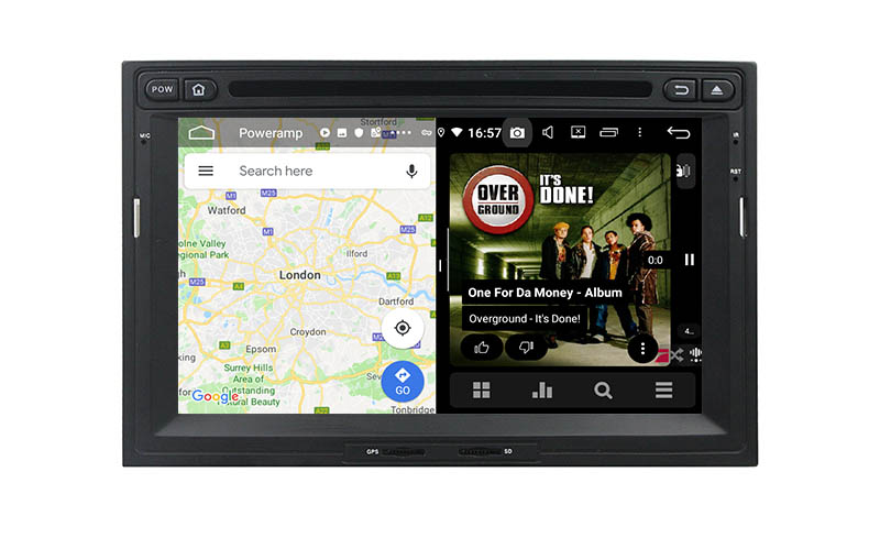 slpit screen on android Peugeot 3008 5008 Partner Citroen Berlingo 2008-2016 