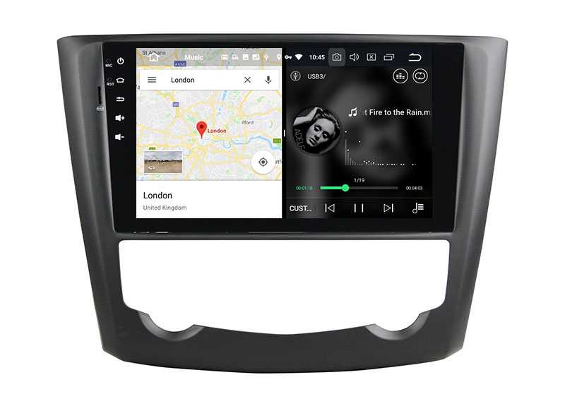 slpit screen on android Renault Kadjar 2015 2016 2017 2018  