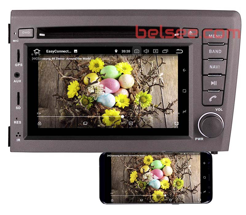 Volvo V70 xc70 S60 2000-2004 android mirror link 