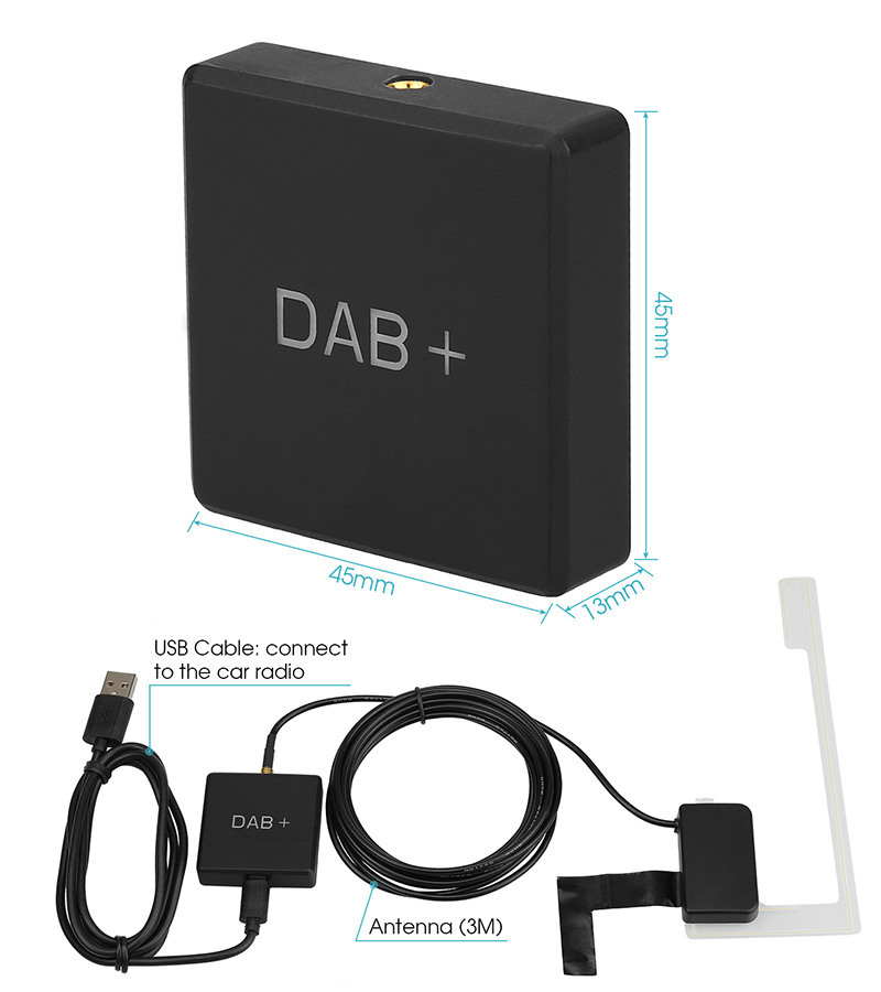 Box Receiver EU Digital Radio Tuner for Android GPS Stereo Head Unit Car DAB 