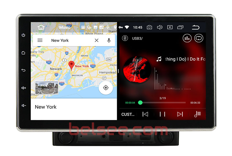 best 10.1 android double din split screen 2019